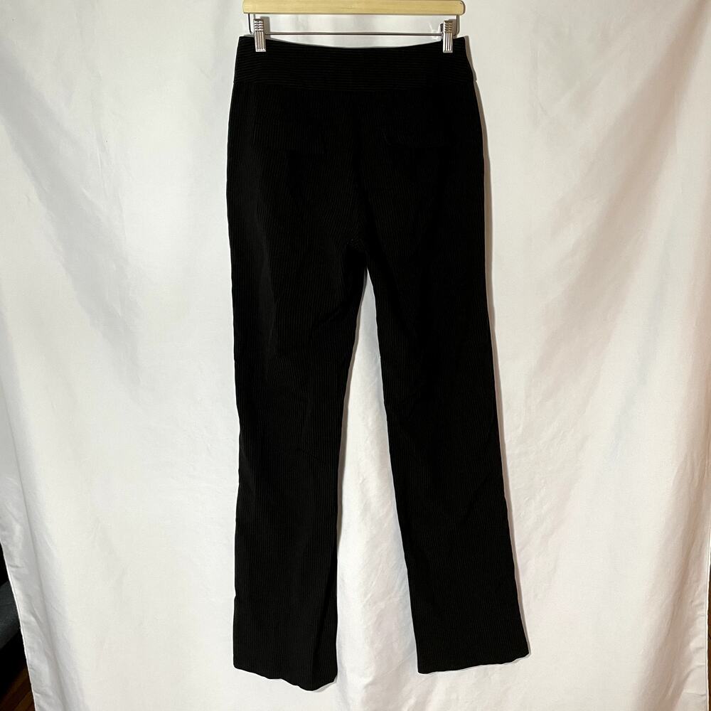 Djerf Avenue black gray striped high waist trousers 35 inseam womens M $170 MRSP - Picture 5 of 7